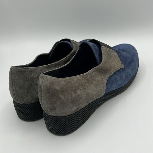 Vaneli Sport Blue Gray Suede Wedge Platform B38 - Picture 6 of 9